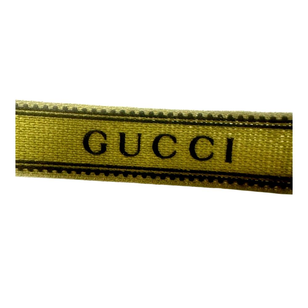 Authentic Gucci Green Logo Ribbon 1 Yard 36” Luxury Gift Wrap